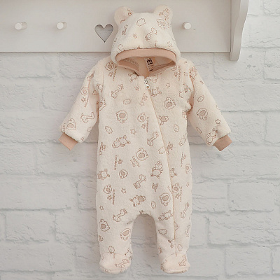 Комбинезон унисекс Blanka Игрушки р.62-68 бежевый 110828