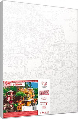 Набір, техніка акриловий живопис за номерами Італійська Рив'єра 35х45 см Rosa Start
