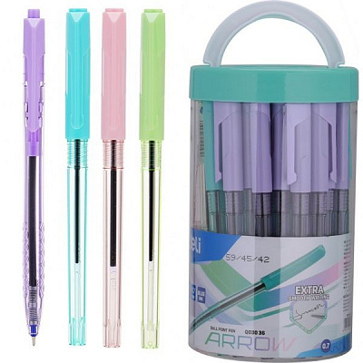 Ручка шариковая Deli EQ03036 Arrow 0,7 мм сиреневый 