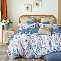 Комплект постельного белья Теплое солнышко семейный разноцветный Homeline 