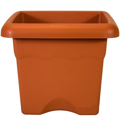 Горшок пластиковый Plastiken Terra Maceta Cuadrada квадратный 14,2л терракот (7726) 