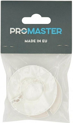 Накладка декоративная разборная ProMaster 28 мм. (белая) 2 шт. MP ИС.130728