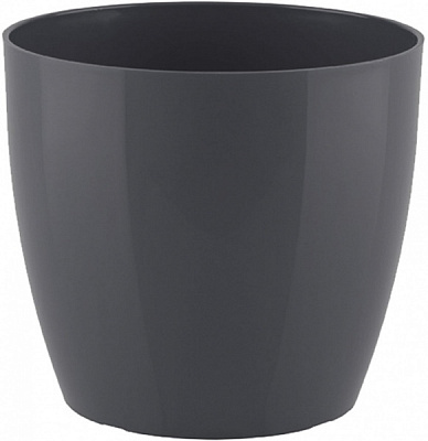 Горшок пластиковый Artevasi San Remo круглый 8л антрацит 