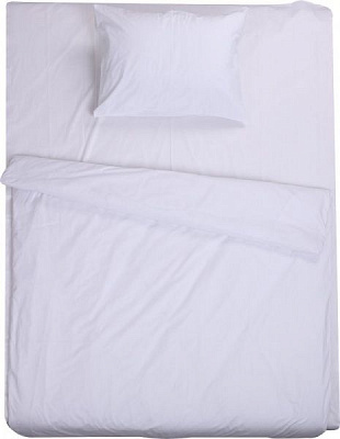 Комплект постільної білизни бавовна відбілена білий