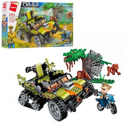 Конструктор Qman 1921 Поліція джип мотоцикл фігурки ODT094428