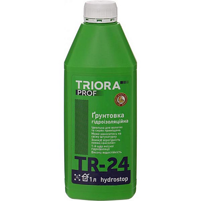 Грунтовка водоотталкивающая Triora TR-24 hуdrostop 1 л