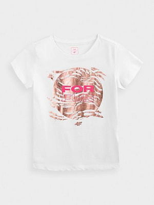 Футболка 4F J4Z20-JTSD212-10S 140 белый