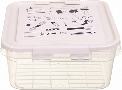 Органайзер для косметики Luna Simple 25х26х11 см бежевый 