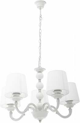 Люстра подвесная Arte Lamp Alba 5xE27 белый с золотистым A9395LM-5WG 