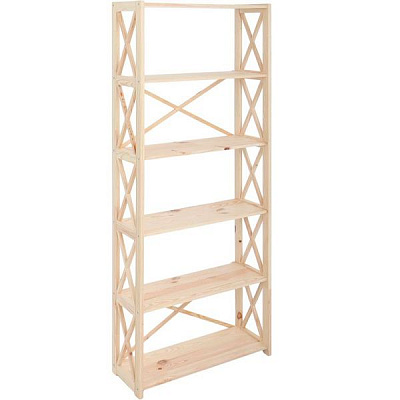 Стелаж Ran6 6 полиць 1980x800x300 мм сосна