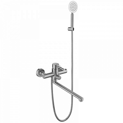 Смеситель для ванны VIDAN Alvaro AISI-304 с душевой лейкой и шлангом в комплекте (IN-H7008A)