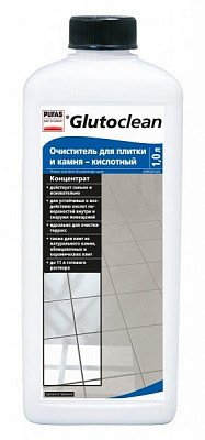 Засіб для чищення плитки та натурального каменю Glutoclean кислотний 1 л