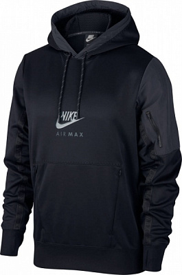 Джемпер Nike M NSW AIR MAX PK PO HOODIE CU0115-010 р. M чорний