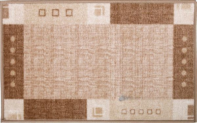 Килимок Cleopatra for Trading and International Marketing на гумовій основі карвед 50х80 см ббежевий з коричневим
