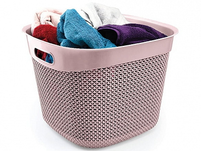 Кошик Ucsan Plastik DROP квадратна рожевий