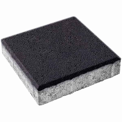 Плитка тротуарная Брусчатка 20-20-6 графит