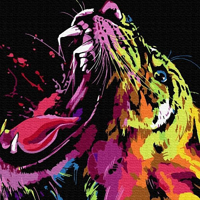 Картина за номерами Neon Аnimals 3 25х25 см Rosa Start