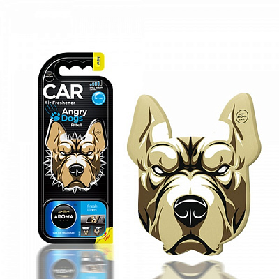 Ароматизатор на дефлектор Aroma Car ANGRY DOGS 831839 Fresh Linen
