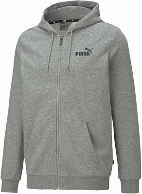 Джемпер Puma ESS SMALL LOGO FZ HOODIE TR MEDIUM GRAY 58670403 р.M сірий