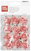 Набор бумажных цветов для декора самоклеящиеся персиковые 2,5 см 217611008 12 шт. Knorr Prandell