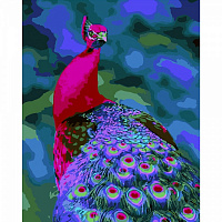 Раскраска по номерам Strateg Очаровательная птица 40х50 см GS182
