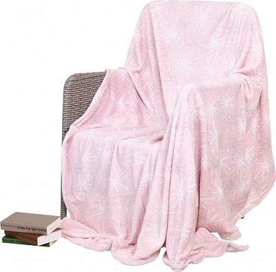 Плед Flannel Stars 160x200 см розовый La Nuit 