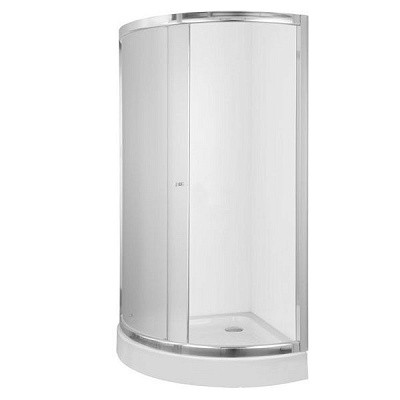 Душевая кабина Korra К-601 800х800х1985 (ст. бел., стекло мат.) (2 част.)