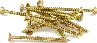 Шуруп універсальний потайна головка ЦЖ 5x70 мм жовтий цинк вага Expert Fix