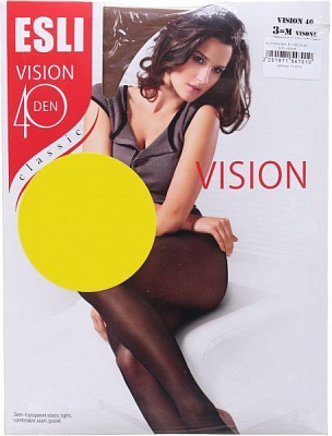 Колготки женские ESLI Vision Classic р. 3 40 den Visone 2 пар 