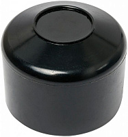 Заглушка внешняя круглая черная d45 мм 4 шт.
