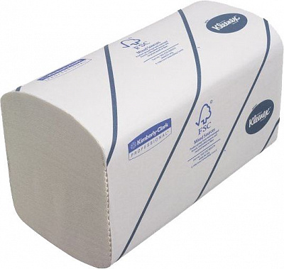 Бумажные полотенца Kleenex в пачках Ultra белые 6789 двухслойная 186 шт.
