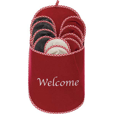 Набор тапочек для гостей Welcome 5 пар