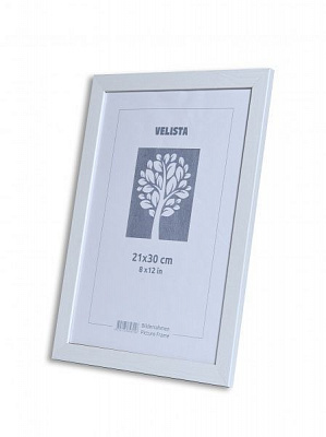Рамка для фотографии со стеклом Velista 20BW-6003v 21х30 см белый 