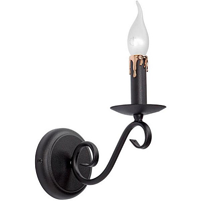 Бра Vitaluce 1x60 Вт E14 черный V1039/1A