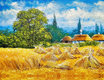 Репродукция Жатва 35x50 см Арт Фемелі 