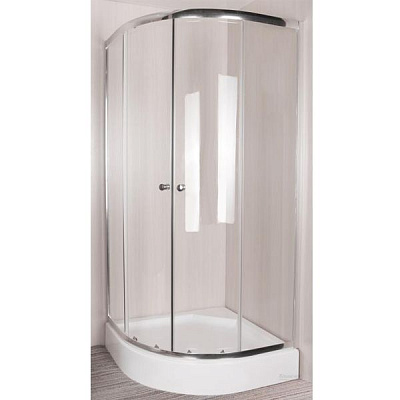 Душевое ограждение ScandiSPA Smart 90x90x185 профиль хром, стекло прозрачное