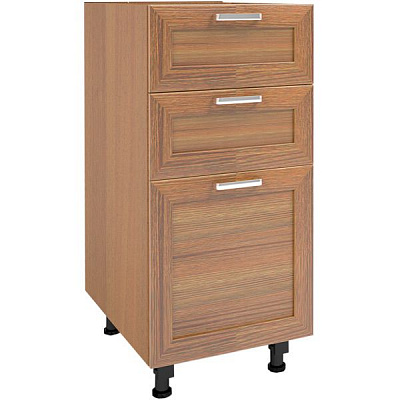 Тумба нижня МС Дуб родос Ням-3 40/82/52 (2+1) з метабоксом горіх лісовий рамковий Грейд