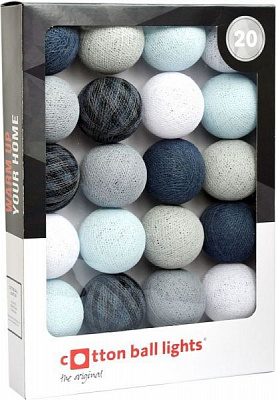 Электрогирлянда Котоновые шарики KATE лампа накаливания 20 ламп