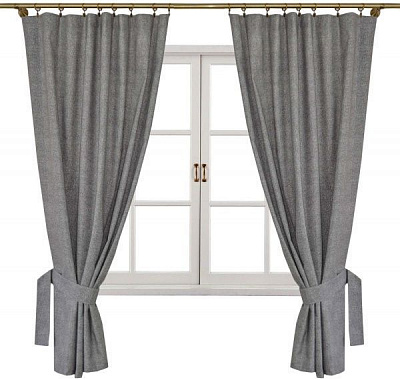 Комплект штор ORO Серая La Nuit