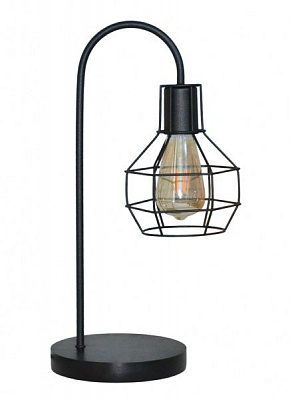 Настольная лампа Геотон 0550-1ДО 1x60 Вт E27 черный 48849