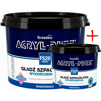Комплект Sniezka Acryl-Putz фініш 17 кг + 5 кг
