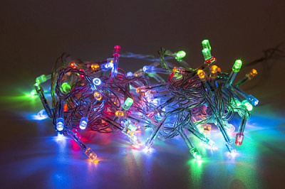 Электрогирлянда разноцветная 050512 светодиодная (LED) 100 ламп 5 м 