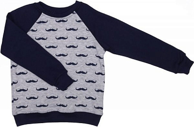 Джемпер Фламінго Вуса р.110 сірий/синій 000-010