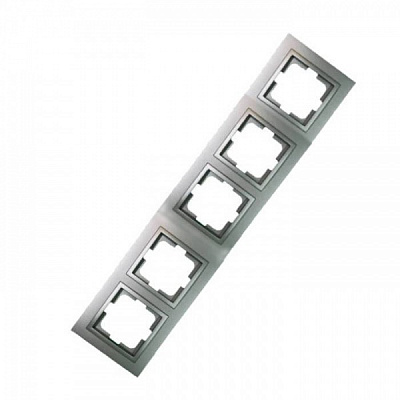 Рамка п'ятимісна Mono Despina універсальна антрацит 102-240000-164