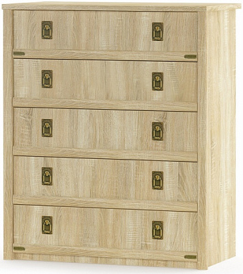 Комод Mebel Service Валенсия 5Ш дуб сонома 