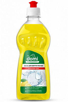 Средство для мытья посуды для ручного мытья посуды Domi Лимон 0,5л