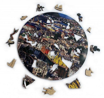 Пазл деревянный Потрясающая Норвегия 300х300 мм ZABAVA 