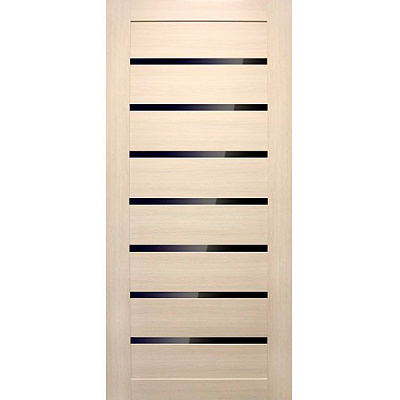 Двері полотно Оміс Лагуна 60 см дуб білений зі склом