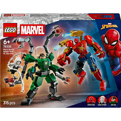 Конструктор LEGO Super Heroes Marvel Битва роботов: Человек-паук vs. Доктор Осьминог 76338