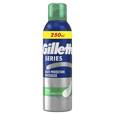 Пена для бритья для чувствительной кожи GILLETTE Series с алое вера 250 мл